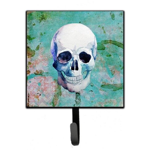 Carolines Treasures Carolines Treasures BB5123SH4 Day of the Dead Teal Skull Leash or Key Holder BB5123SH4 - main